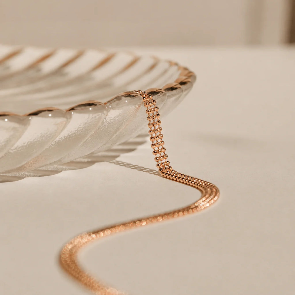Tri-Stacked Beaded Necklace