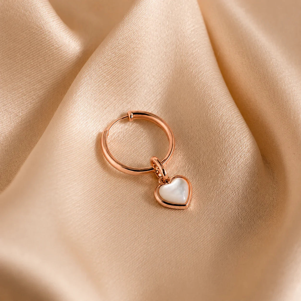 Mother of Pearl Heart Charm