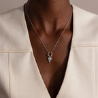 Hummingbird Charm Silver 18K Gold Plated