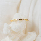 Juliet Diamond Ring Silver 18K Gold Plated
