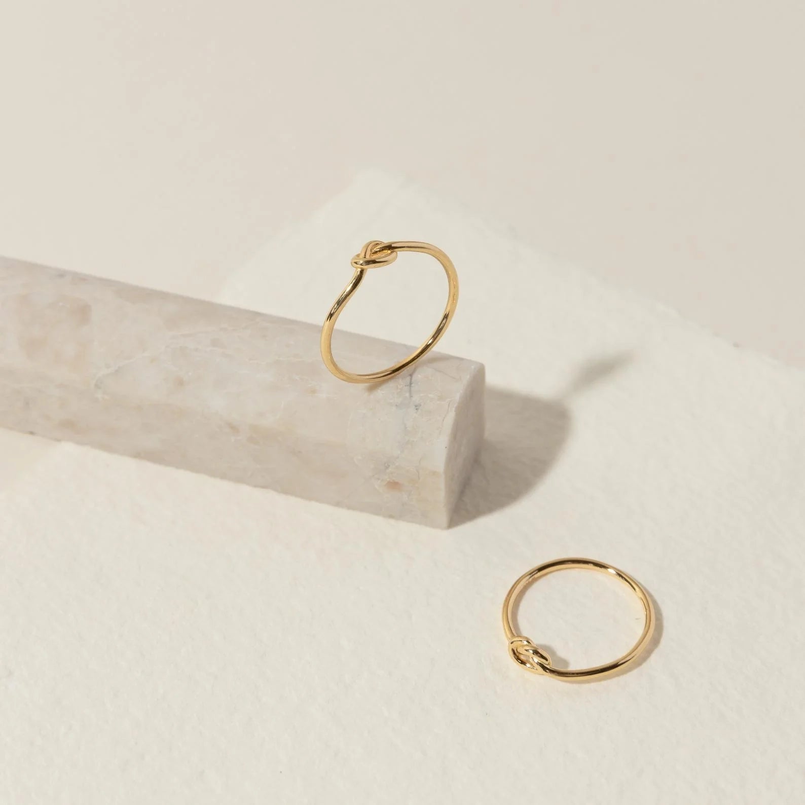 Knot Ring Silver 18K Gold Plated