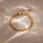 Orbit Chain Bracelet Silver 18K Gold Plated