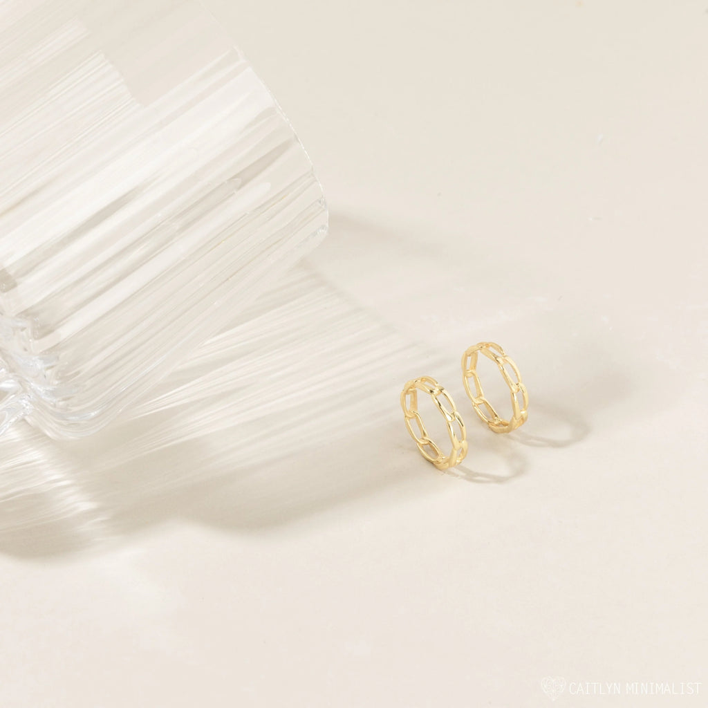 Link Ring Silver 18K Gold Plated