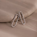 Multipurpose Pave Link Clasp Set Silver 18K Gold Plated