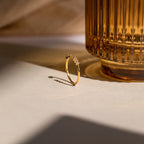 Serafina Diamond Ring Silver 18K Gold Plated