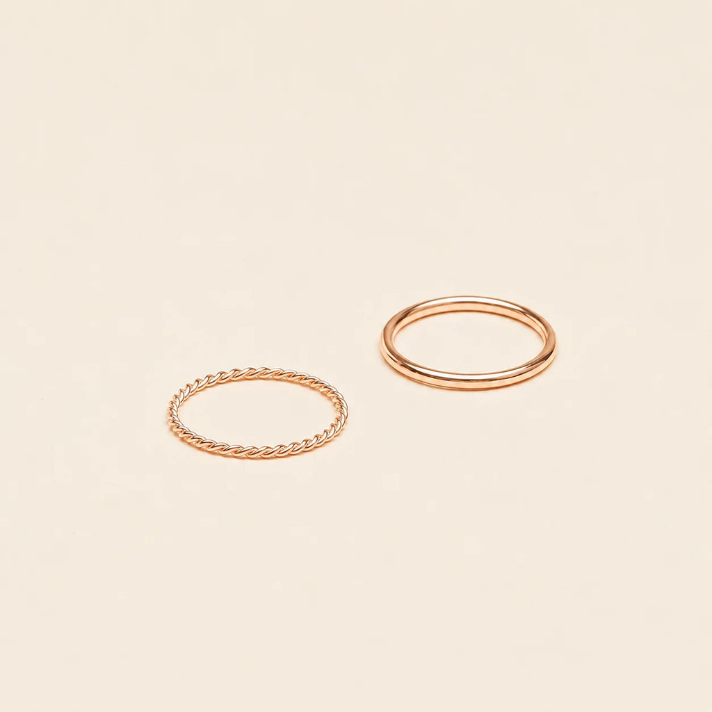 Minimalist Stacking Ring Set