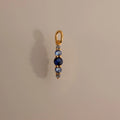 Ombre Lace Blue Zircon Charm Silver 18K Gold Plated