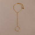 Sparkle Hand Chain Bracelet Silver 18K Gold Plated