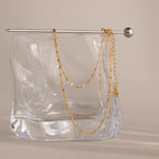 Dot Station Necklace in Silver 18K Gold Plated