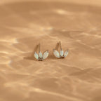 Opal Marquise Studs Silver 18K Gold Plated
