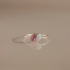 Duo Pear Toi Et Moi Ring Silver 18K Gold Plated
