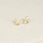 Aeon Studs Silver 18K Gold Plated