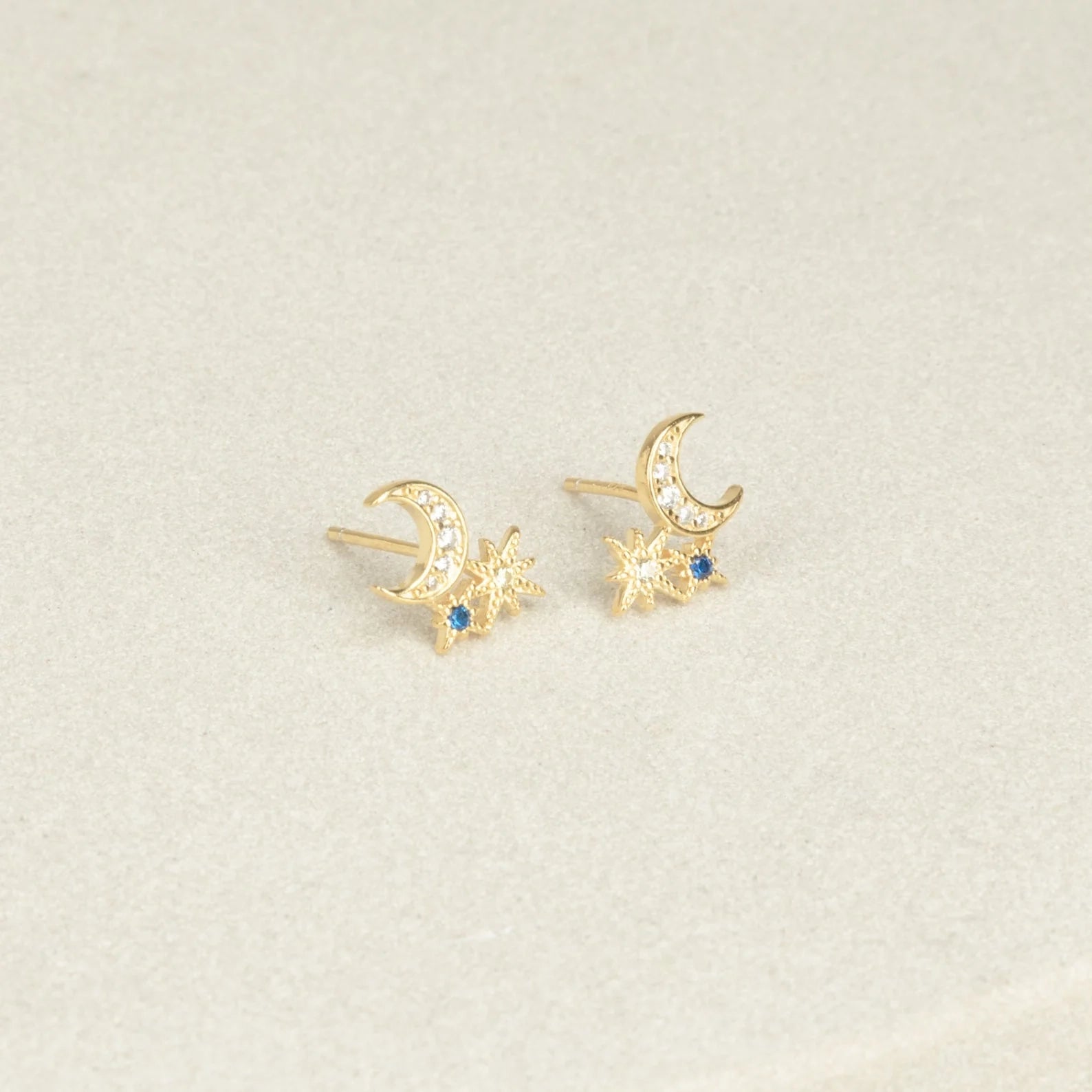 Aeon Studs Silver 18K Gold Plated