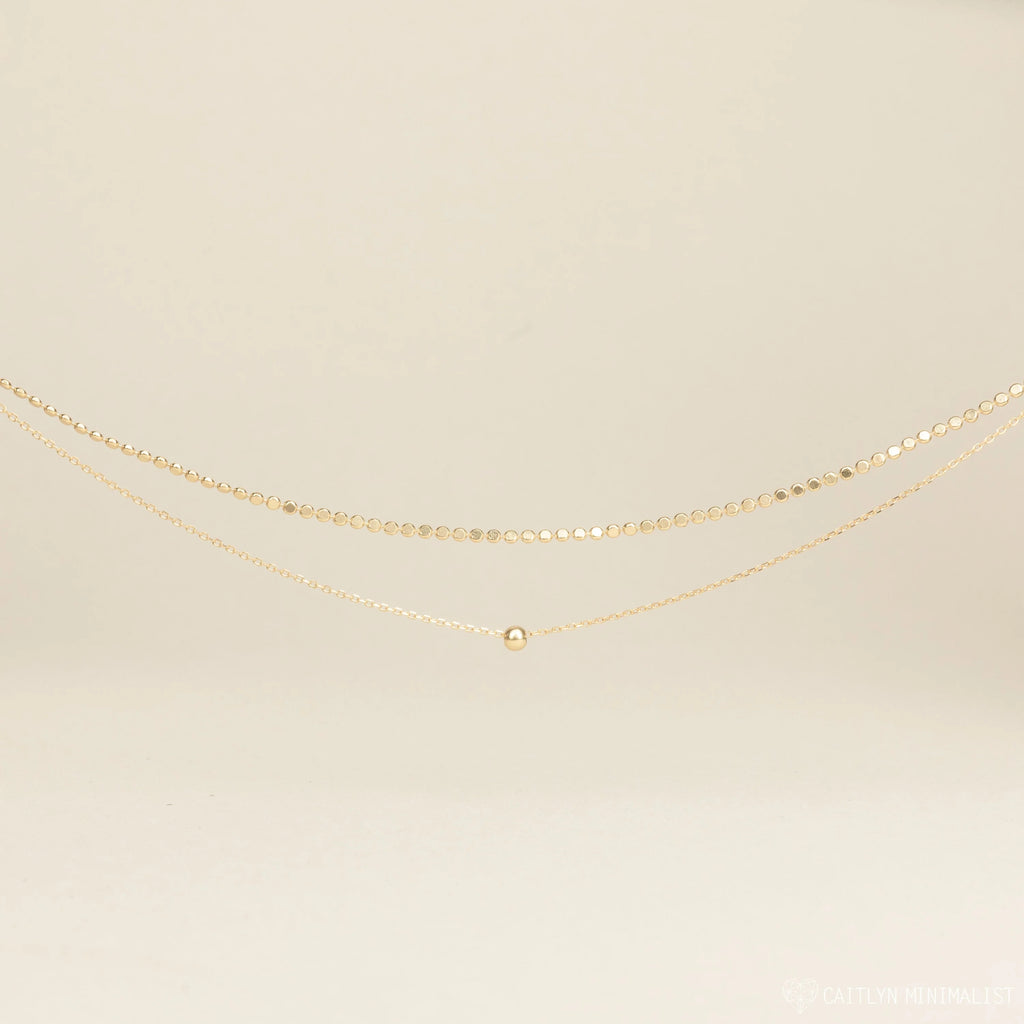 Zina Necklace Silver 18K Gold Plated