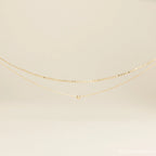 Zina Necklace Silver 18K Gold Plated