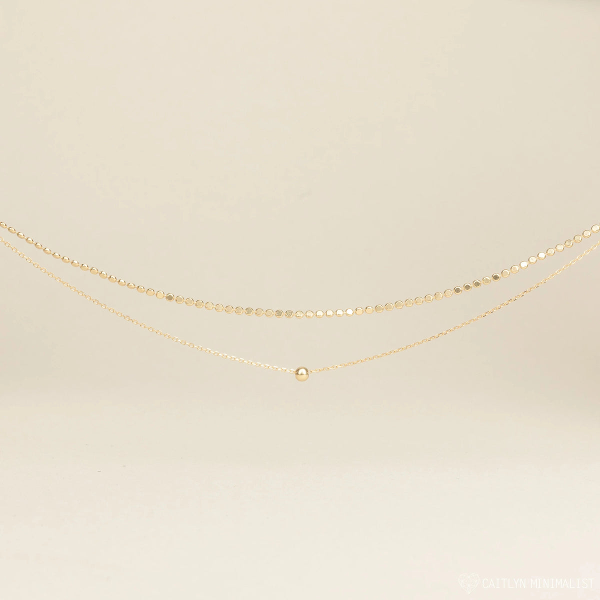 Zina Necklace Silver 18K Gold Plated