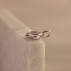 Diamond Turtle Charm Silver 18K Gold Plated