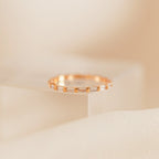 Diamond Baguette Eternity Ring Silver 18K Gold Plated