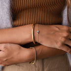 Toi et Moi Teardrop Heart Bracelet Silver 18K Gold Plated