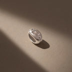Sprinkle Diamond Dome Spacer Charm Silver 18K Gold Plated