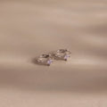 Athena Alexandrite Huggies Silver 18K Gold Plated