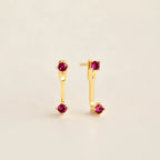 Diamond Ear Jackets Silver 18K Gold Plated