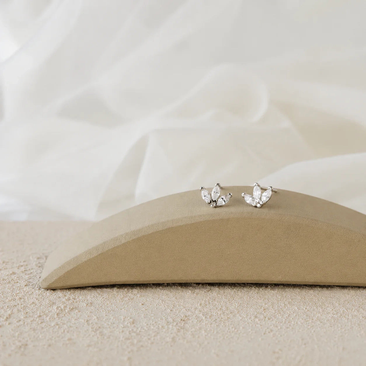 Arya Petal Stud Earrings