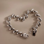 Twisted Chain Bracelet Silver 18K Gold Plated