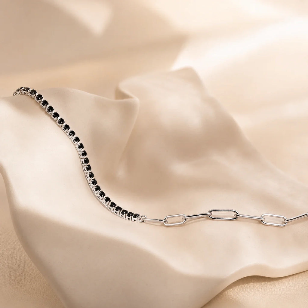 Black Diamond Tennis Bracelet