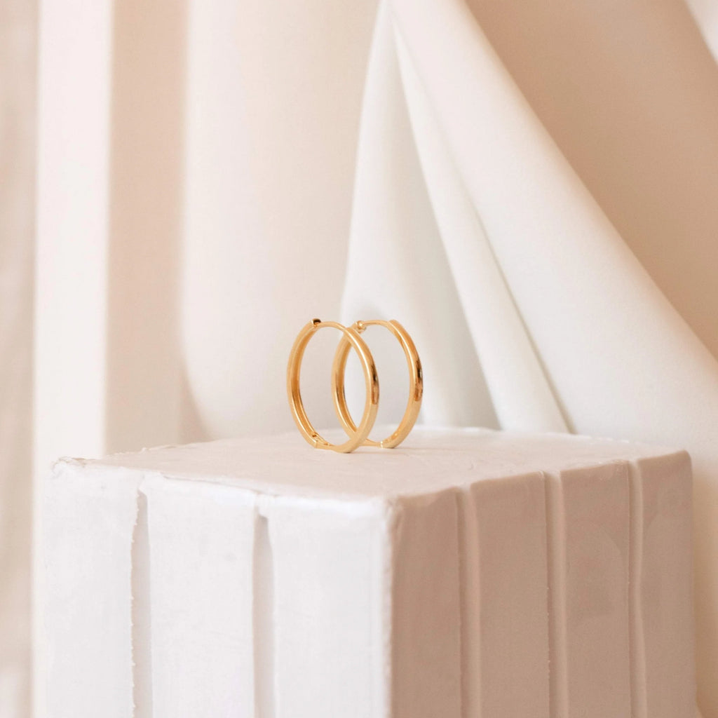Classic Hoops Silver 18K Gold Plated