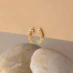 Mellow Name Earrings Silver 18K Gold Plated