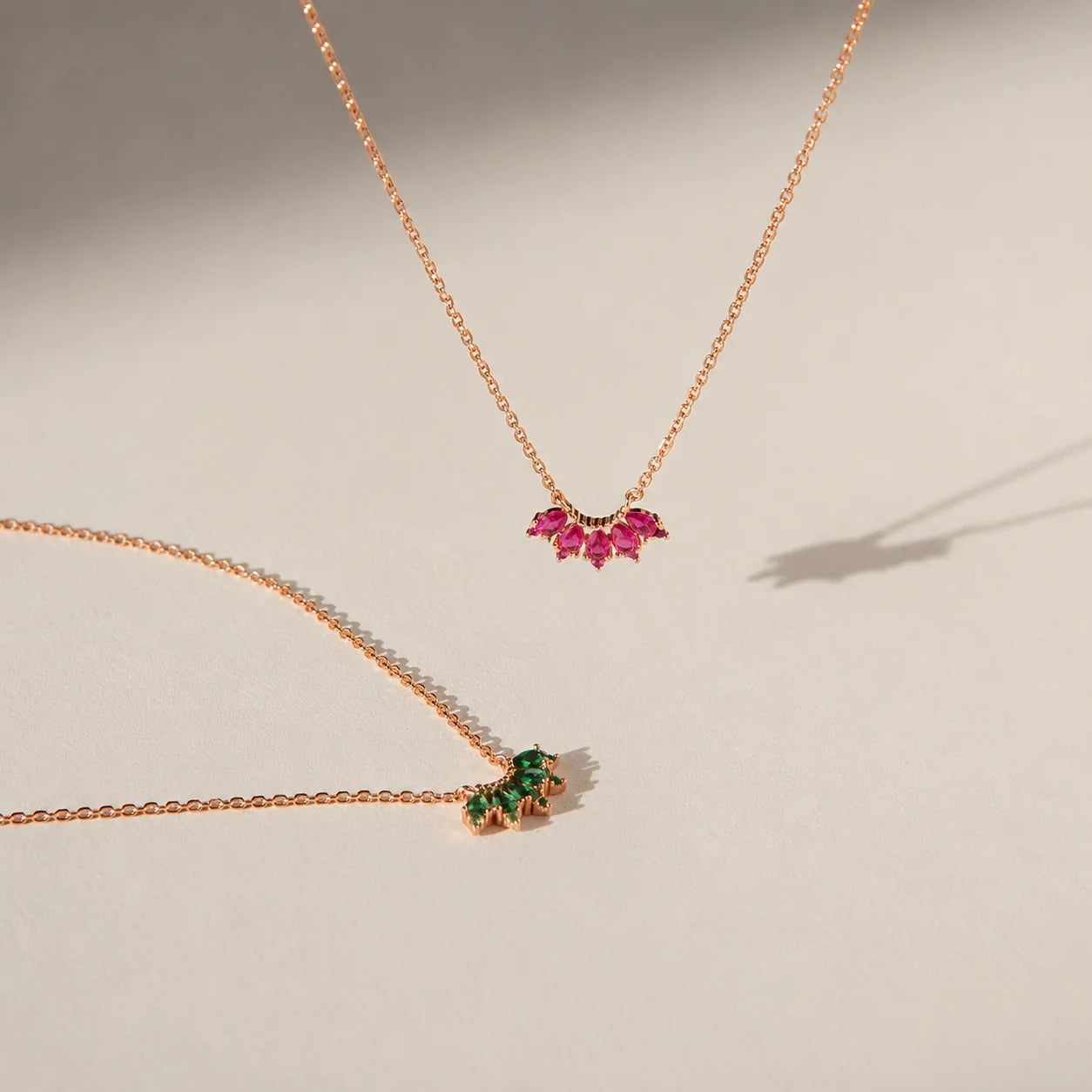 Personalized Marquise Birthstone Necklace