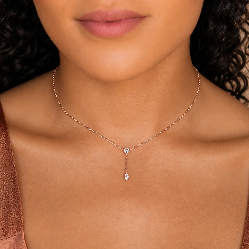 Diamond Lariat Necklace