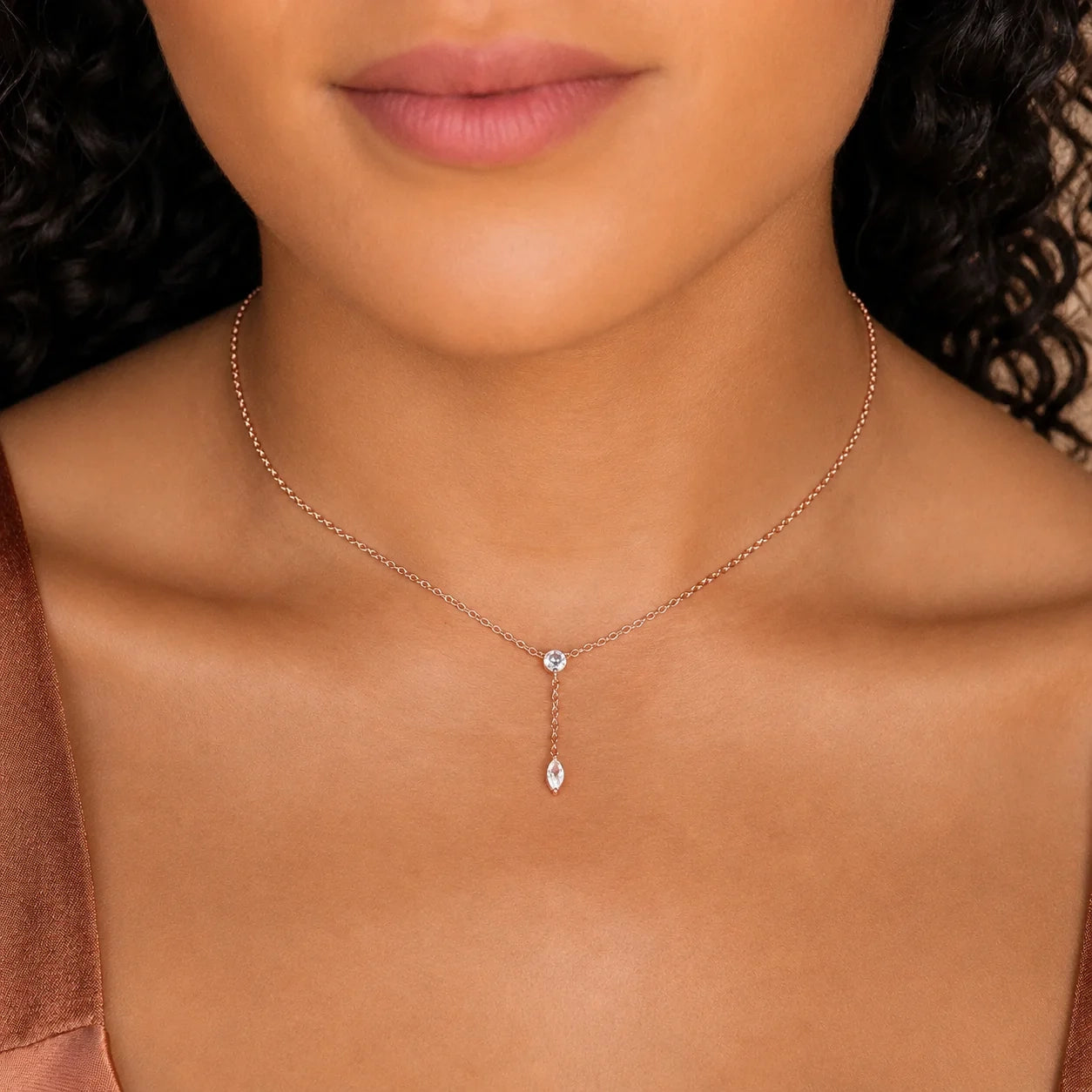 Diamond Lariat Necklace