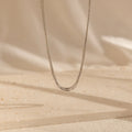 Multi Strand Chain Necklace Silver 18K Gold Plated