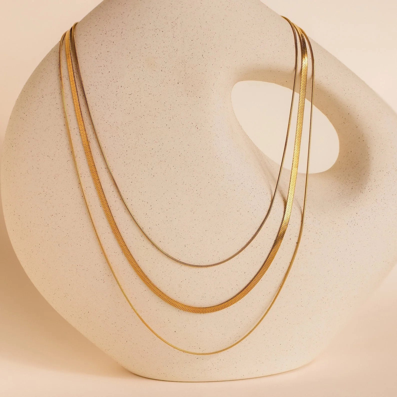 Triple Layered Chain Necklace