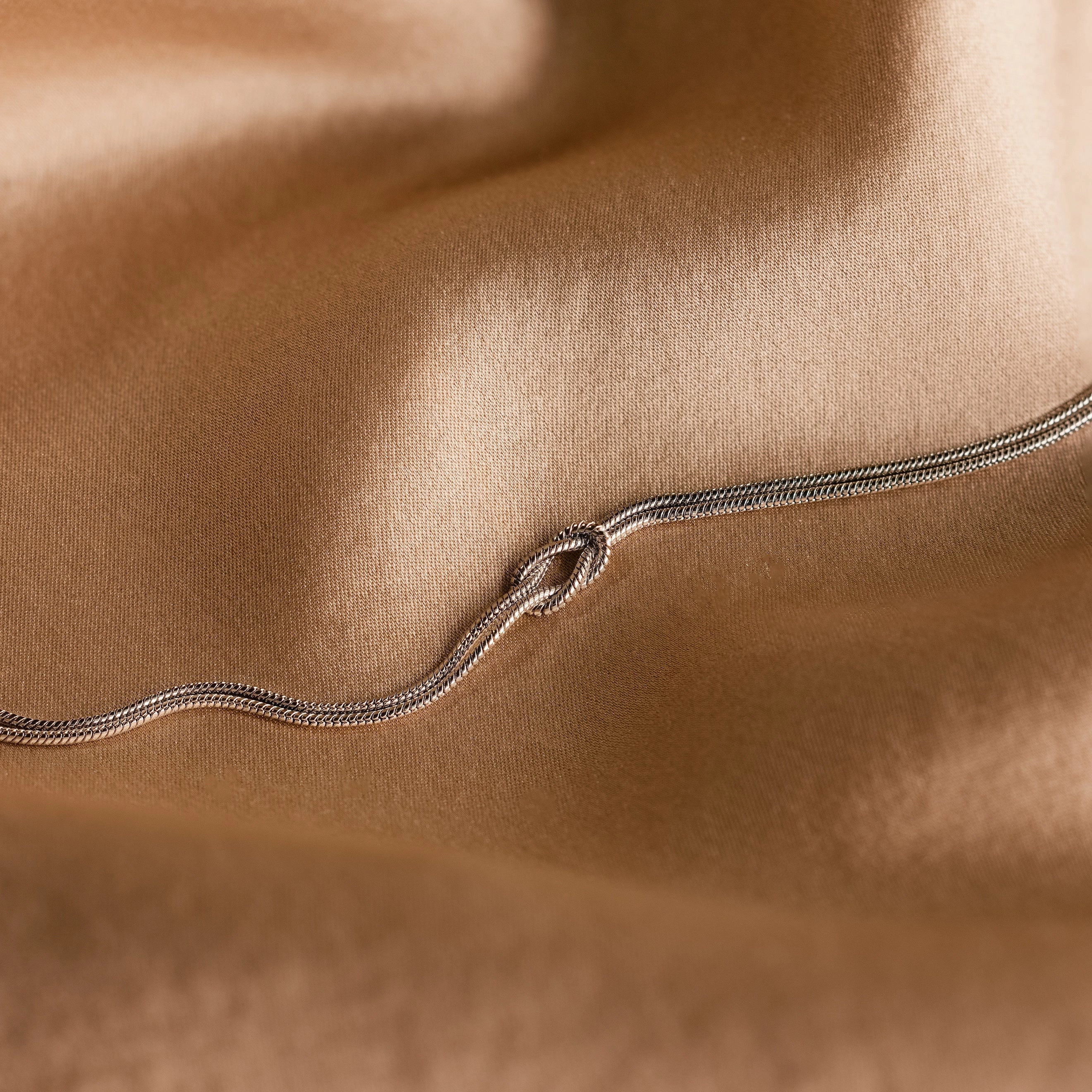 Love Knot Bracelet Silver 18K Gold Plated