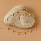 Apollo Letter Name Necklace Silver 18K Gold Plated