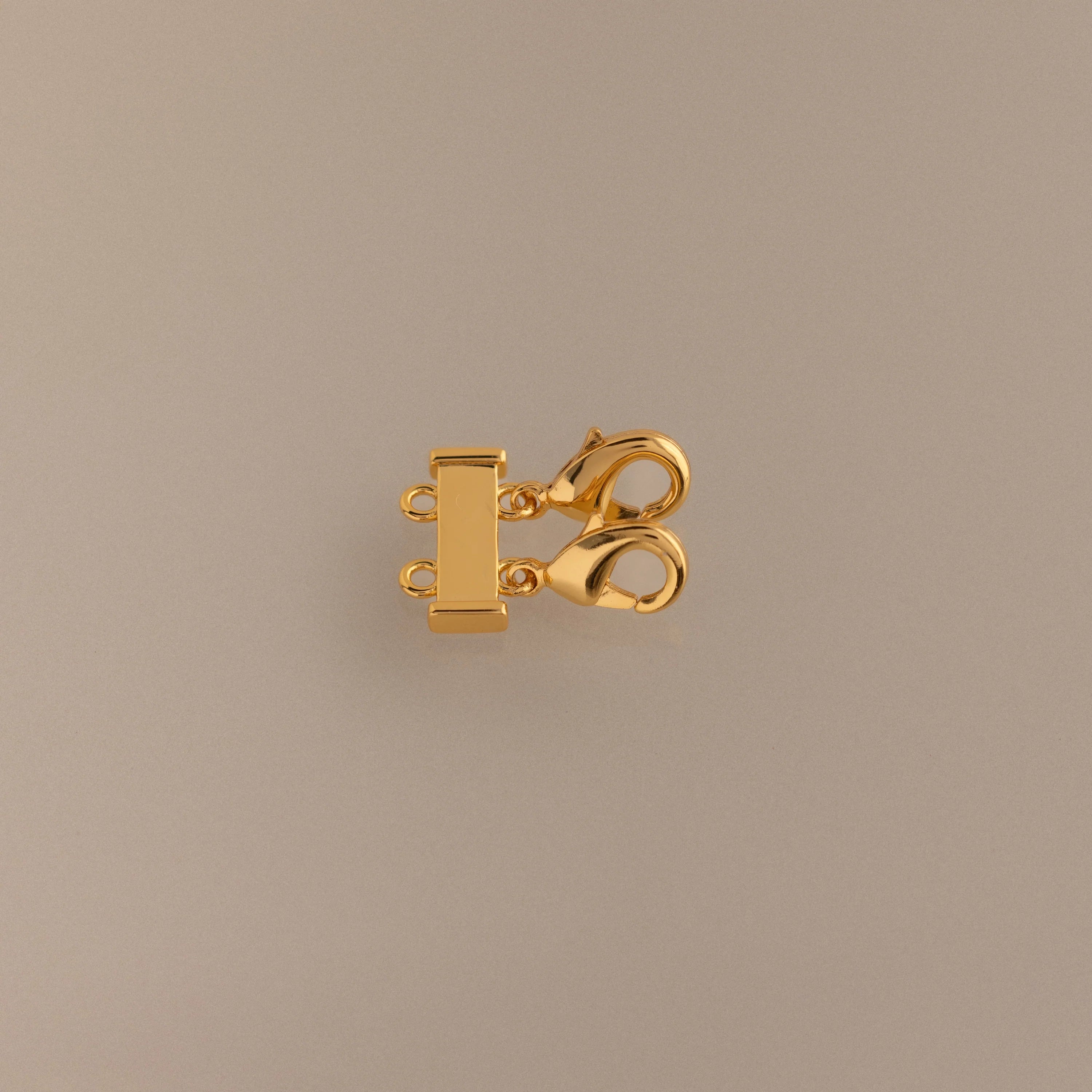 Double Layering Clasp Silver 18K Gold Plated