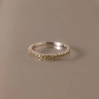 Peridot Endless Eternity Ring Silver 18K Gold Plated