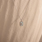 North Star Opal Necklace Silver 18K Gold Plated