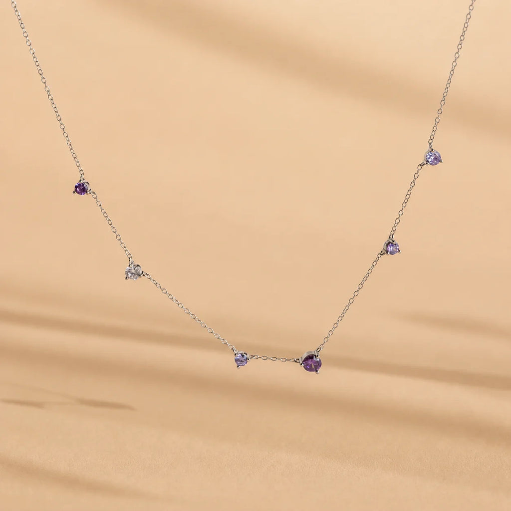 Amethyst Station Necklace