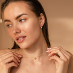 Dainty Knot Pearl Necklace Silver 18K Gold Plated