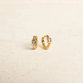 Diamond Willow Huggies Silver 18K Gold Plated