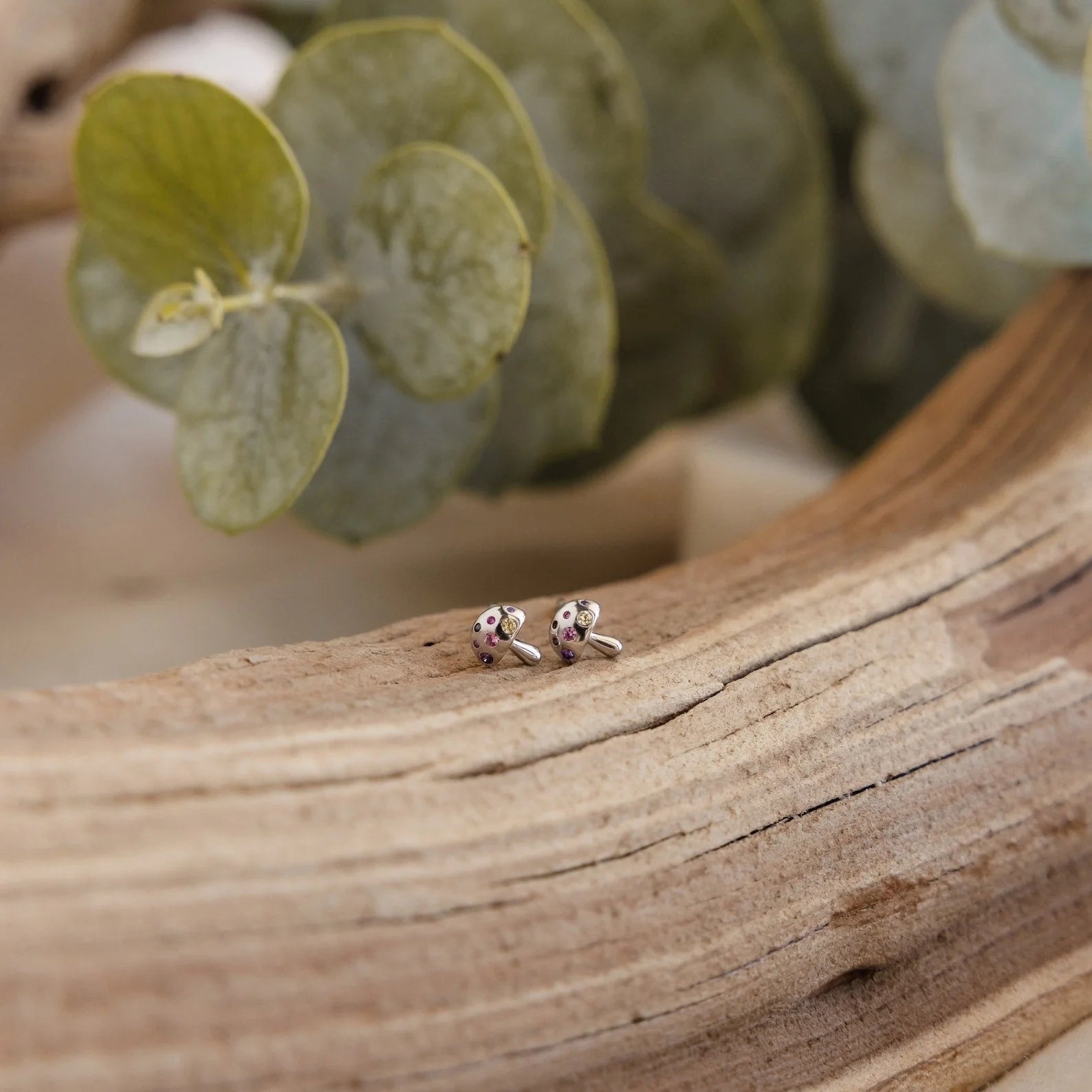 Mushroom Stud Earrings
