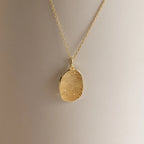 Custom Fingerprint Necklace Silver 18K Gold Plated