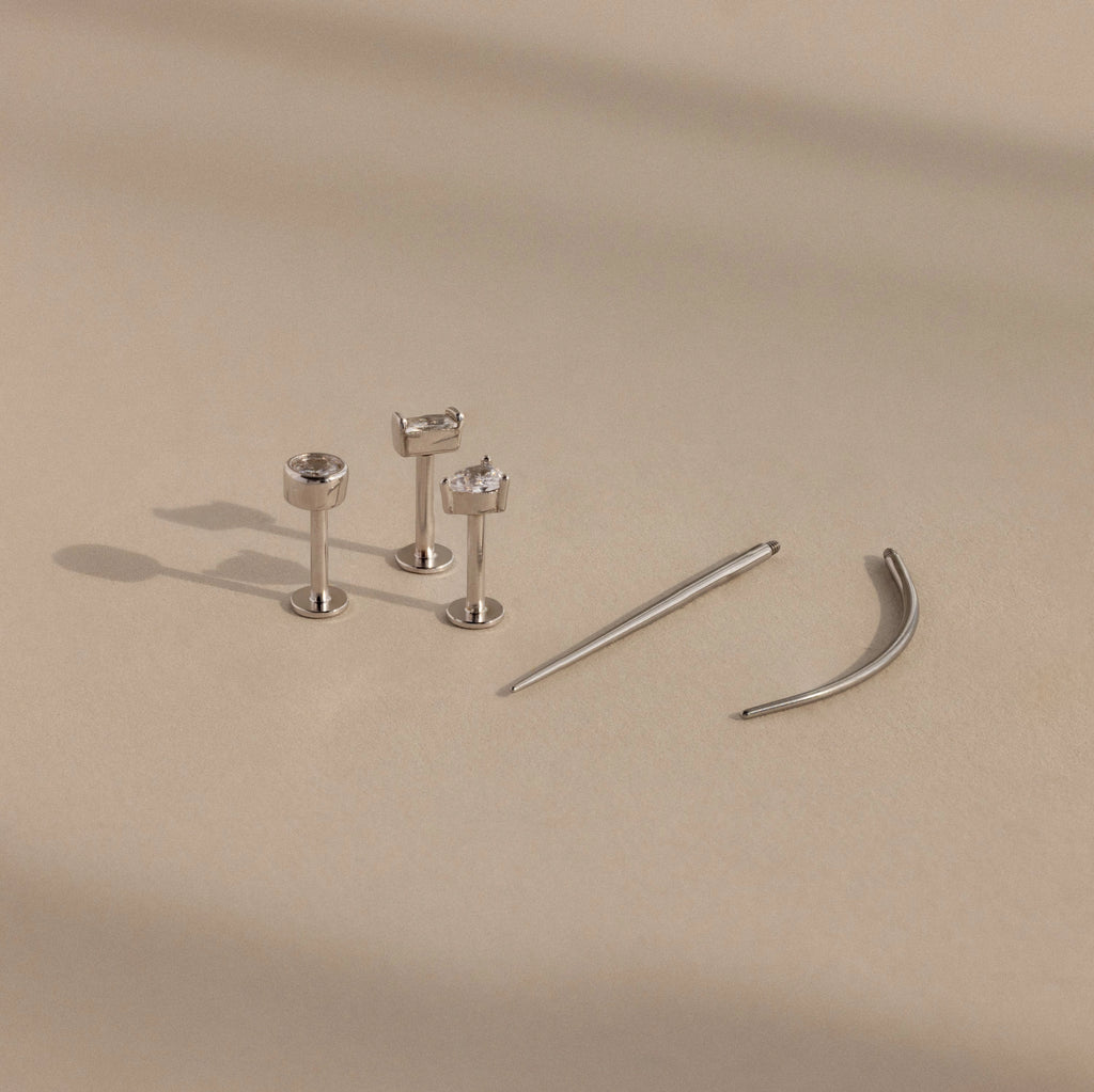 Flat Back Applicator Tool  Silver 18K Gold Plated