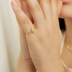 Gestures of Love Ring Silver 18K Gold Plated