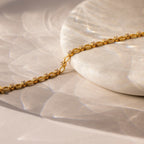 Diamond Chain Tennis Bracelet Silver 18K Gold Plated