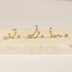 Constellation Earrings Silver 18K Gold Plated